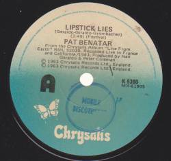 Pat Benatar : Lipstick Lies